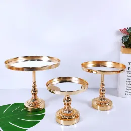 Fai da te 1 pezzi d'oro in argento in stile europeo in metallo in metallo cupcake cupcake torta nuziale rack set da festa per feste di vacanza