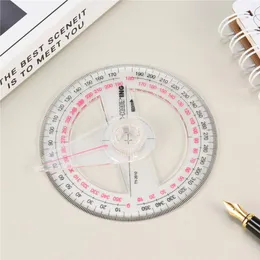 2Pcs Innovative Durable Clear Scale Angle Protractor Angle Ruler Anti-deform Anti-rust