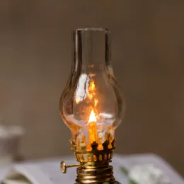 Dekorativ lamplig kammarglasoljelampa, för inomhusanvändningsdekorbelysning med fotogen eller paraffinoljor Lykta