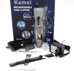 Kemei KM605 Man and Children Electric Beard s電気ヘアクリッパートリマー充電式ステンレス鋼Blade8875446