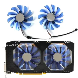 2pcs 95mm 4pin DC 12V 0.45A FDC10U12S9-C CF1010U12S RX580 RX 580 RX570/470/480 Grafik Kartı Fan Fan Fan Soğutucu