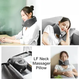 أصلي LF U-pocked Pillow Neck Massage استرخاء عضلات مضغوط إطلاق الضغط تساعد وسادة النوم في المنزل استخدام سيارة السفر