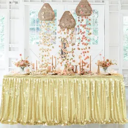 Sequins Table Tutu Tül Etekler Ev Mutfak Partisi Tablo Sapçıları Otel Toplantı Masa Bezi Kapak 6/9ft Düğün Malzemeleri