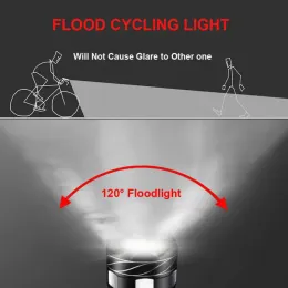 1500 lumen światło rowerowe światło przednie doładowalne reflektor LED Cykling Latarka MTB Zoomable Luz Delantera bicicleta