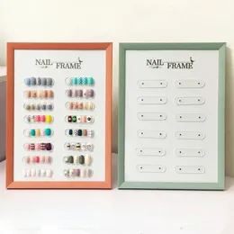 Displações de pregos de prego em gel de 8 polegadas Stand acrílico magnético Dicas de unhas falsas Display Decoração de arte da unha mostrando prateleira