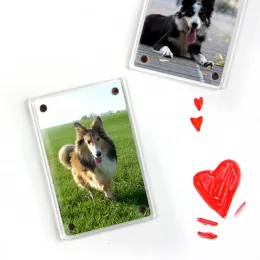 New 1-10 Pack 3 Inch Acrylic Fridge Magnetic 2 Sided Photo Frame For Fujifilm Instax Mini 9 8 7s 25 50s Mini Film Photo Paper