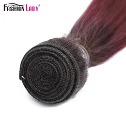 حزم الشعر البشرية OMBRE T1B/99J Tissage Cheveux Humain ما قبل الألوان باقة برازيلية برازيلية حزم البشرية المستقيمة