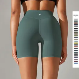 LL Shorts Yoga Women Shorts Shorts che eseguono pantaloncini da ciclismo senza t-line a secco rapido e trassolante leggings sportivi leggings in palestra di allenamento estivo in vita alta