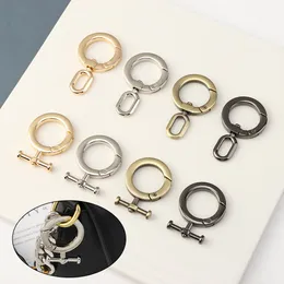 Zinc Alloy Plated Gate Spring O-Ring Buckles Clips Purses Handbags Round Push Trigger Snap Hooks Carabiner Climbing Accessories