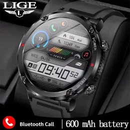 Смотреть Lige Smart Watch для мужчин 1,6 дюйма полного сенсорного браслета фитнес -трекер