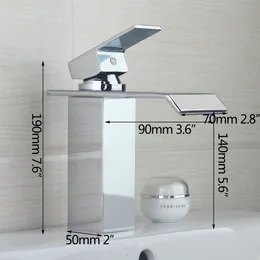 Nikel Fırça Şelale Güverte Monte Krom Lehçe Küre Pirinç Tek Tapıklı Banyo Yıkama Havzası Vanity Lavabo musluk Mikser Musluk