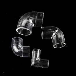 1/2/5/10 st 90 ° akryl armbåganslutning transparent rörbeslag akvarium vatten tubo fogar klara plexiglas rörleverantörer leverantörer
