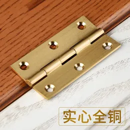 4 Pieces of High-end Brass Hinges Brass Hinges Jewelry Box Door Kitchen Cabinet Door Copper Hinges Small Box Exquisite Hinges