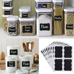 9/36Pcs Chalkboard Chalk Board Stickers Blackboard Craft Kitchen Jar Organizer Labels Black Bottle DIY Stiky Stickers