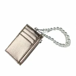 PU 가죽 미니 코인 지갑 지퍼 스토리지 가방 다기관 휴대용 코인 키 조직기 카드 홀더 Sier Coin Purse Bags 13T1#