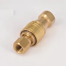 고압 1/8 "1/4"3/8 "1/2"BSPT/Metric Female Hydraulic Brass 빠른 분리 연결 커플러 트럭 마운트 휴대용 카펫 청소