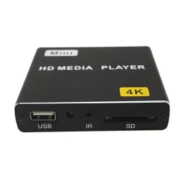 ボックス4KフルHD 1080p HDDマルチメディアメディア広告プレーヤーテレビボックスサポートHDMICAPATIBLE AV出力MKV H.264 USBディスクSDカード