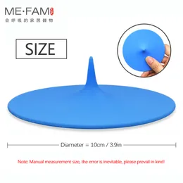 Me.Fam Universal 10cm Soft Silicone Cup Cover Steeple Drop Mug Lids Seal Anti-Doust Glass Ceramic Plastic Water Cups Cap återanvändbar