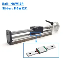 CNC Manual Linear Sliding Table Stage XYZ Axis Aluminum Ball Screw Linear Guide Stage Platform SFU1204/SFU1605/SFU1610 1000mm