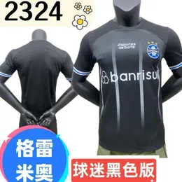 Futbol Formaları Erkekler 2324 Gremio Jersey Black Fan Edition Eğitim Futbolu