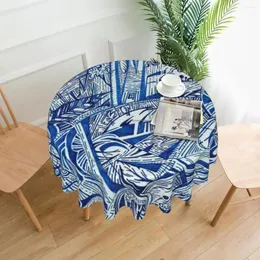 Wrażenia z tkaniny stołowej z obrus domowych o średnicy 60 cali 152 cm miękki dekoracyjny obramowanie świąteczny wystrój