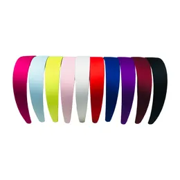 20pcs larghezza 3 cm a banda per capelli semplici tessuto a fascia all'ingrosso coperto 11 colori caramelle gioielli fai-da-te cerchio per capelli non slip