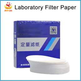 100pcs/Box Laboratory Filtro quantitativo Carta chimica 7/9/11 cm con velocità rapida/media/lenta