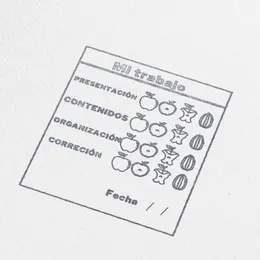 1984 Insegnante di spagnolo Stamp Mi Trabajo per il miglioramento della valutazione scolastica 55mm