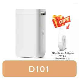 NIIMBOT D101 طابعة تسمية محمولة الشريط الحراري للاتصال اللاسلكي المحمول للهاتف الجهاز اللوحي سهل الاستخدام Office Home