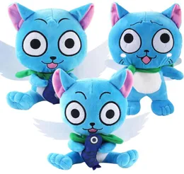 Japon anime karikatür oyuncak peri kuyruğu güzel karakter mutlu peluş oyuncak bebek figürü brithday için çocuklar için 5276230