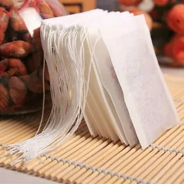 100/200/300PCS/ Lot Teabags 5 x 7CM Empty Scented Tea Bags With String Heal Seal Filter Paper Non-Woven Fabrics for Tea DIY