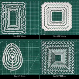 29pcs基本フレーム金属切断ダイラウンド長方形のレース卵ハートシェイプスクラップブッククラフトレイヤードグリーティングカード手作りnew2021