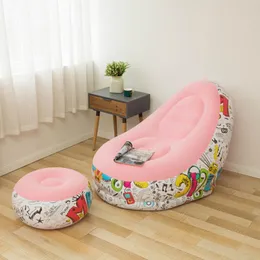 Портативный ленивый диван надувный складной кресло на открытом воздухе кровать с педаль