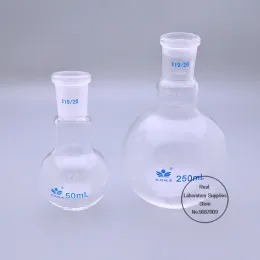 1PC Lab Round Bottom 50ml-2000ml Single Short Neck Glass Flask, Standard Ground 14# 19# 24# Joint Flask