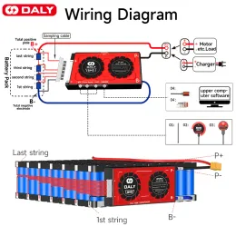 Daly Smart BMS 4S LIFEPO4 8S 16S 30A 40A 120A 200A 300A 400A 500A Bluetooth App für Wechselrichter Solar RV