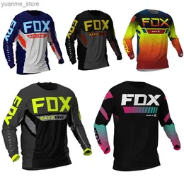 Koszulki rowerowe Topy Bat Downhill koszulki górskie koszule rowerowe offroad dh koszulka camiseta motocross odzież sportowa maillot ciclismo hombre y240410