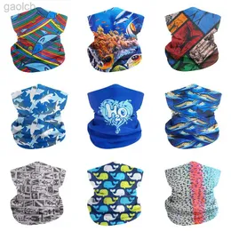 Fashion Face Masks Neck Gaiter Fishing Cooling Animal Printing Dustproof Hiking Bandana Headband for Women Men Cycling Riding Sports Headscarf 24410