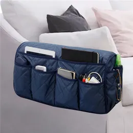 Sofa Armlehnen Organizer Poly Pongee Couch Sessel Hanging Storage Bag Anti-Rutsch-Nachtbeutel Sofa Organizer für Fernbedienung