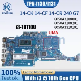 Placa -mãe I3 i510th Gen CPU para HP 14CK 14CF 14CR 240 G7 Notebook Prainboard 6050A3108001 6050A3108201 6050A33101