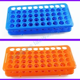 LAB PLÁSTICO 50 HOLOS CENTRIFUGER TUBE RACK com Silicone Junta Teste do tubo de amostragem do tubo do tubo Tamanho de 18 mm de 18 mm