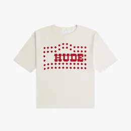 24SS Style Style Puffed Letters Drukuj ponadzakręgany koszulka designerka T -koszula