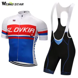 Slowakei Hemd Radfahren Jersey Weimostar Mtb Road Bike Jersey Ropa Ciclismo Radsportkleidung atmungsaktives Rennsport Set