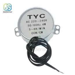 AC 220V 240V AC 12V 50/60 Гц Синхронный мотор 5-6rpmpmy Прочный крутящий момент 4W CCW/CW TYC-50