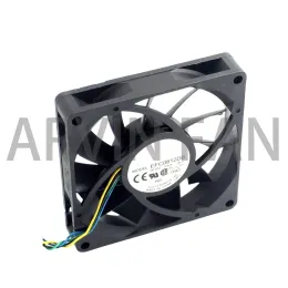 チェーン/マイナー2PCS新しいEFC0812DB 8cm 80mm 8015 8*8*1.5cm 80*15mm 12v 0.5a 4wire PWM冷却ファン