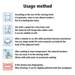 15 g/25 g Zestaw do naprawy zębów zęby i luki falsteeth stałego kleju protezy kleju zęby wybielanie zębów #T #T