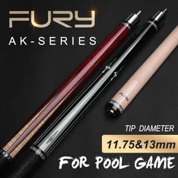 Fury AK Entry Series Billard Pool Cue Stick Qualität Maple Schaftmitte Gelenkwäsche oder Leder -Wrap -Aufkleber klassisches Spiel Cue