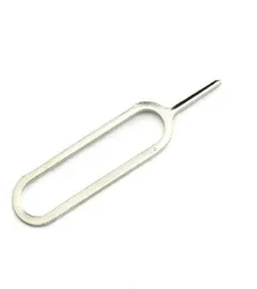 Whole 3000Pcslot New Sim Card pin For IPhone 7 6 5 4 Cell Phone Tool Tray Holder Eject Pin Metal7829869