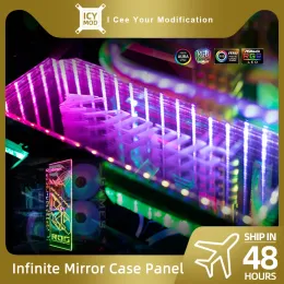 Torri Infinity RGB Pannello Infinito 3D Piatta di illuminazione Piastra per telaio personalizzato decorazione GPU GPU Gamer fai -da -te Aura Mod Transperent Aura