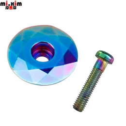 MTB Bicycle Top Tube Cap, Screw Headset Cover, Stem Mountain Bike Parts, Aluminum Alloy Spacers