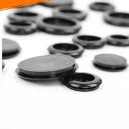 20pcs Single-sided Wire Grommet Gasket Grooved Seal Rubber ring hole Plugs cover for Electric box inlet outlet cable protector